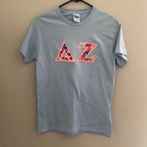 Delta Zeta Letters T Shirt